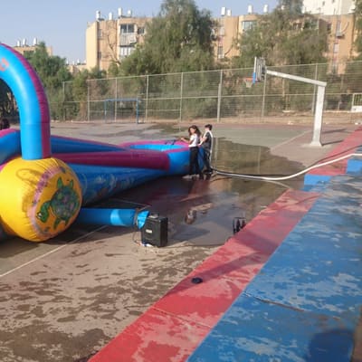 מגלשת מים - דגים